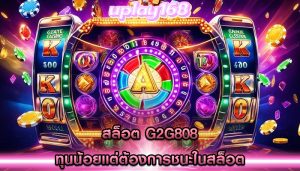 สล็อต g2g808 ทุนน้อยแต่ต้องการชนะในสล็อต