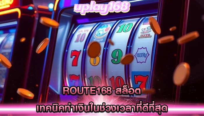 route168 สล็อต เทคนิคทำเงินในช่วงเวลาที่ดีที่สุด